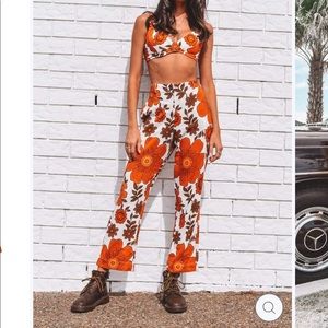 Her Pony The Label Here Comes The Sun Linen Pants NWT